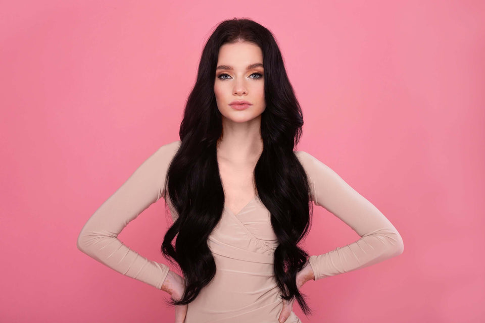 Clip In Hair Extensions - Black Is The New Black - Hair Secrets Extensions