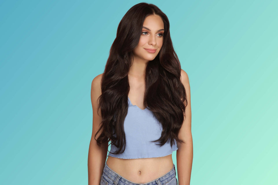 Buy Dark Brown Clip In Hair Extensions | Premium Remy Hair