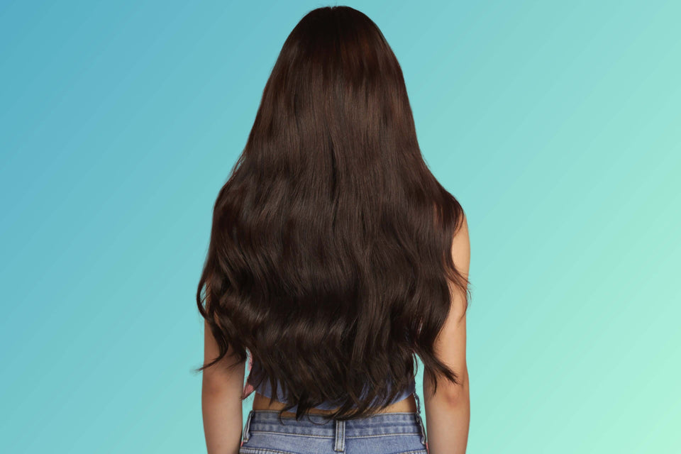Natural Clip In Hair Extensions | Dark Brown | Remy Hair